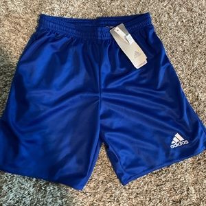 New boys 16 blue adidas football soccer basketball shorts medium